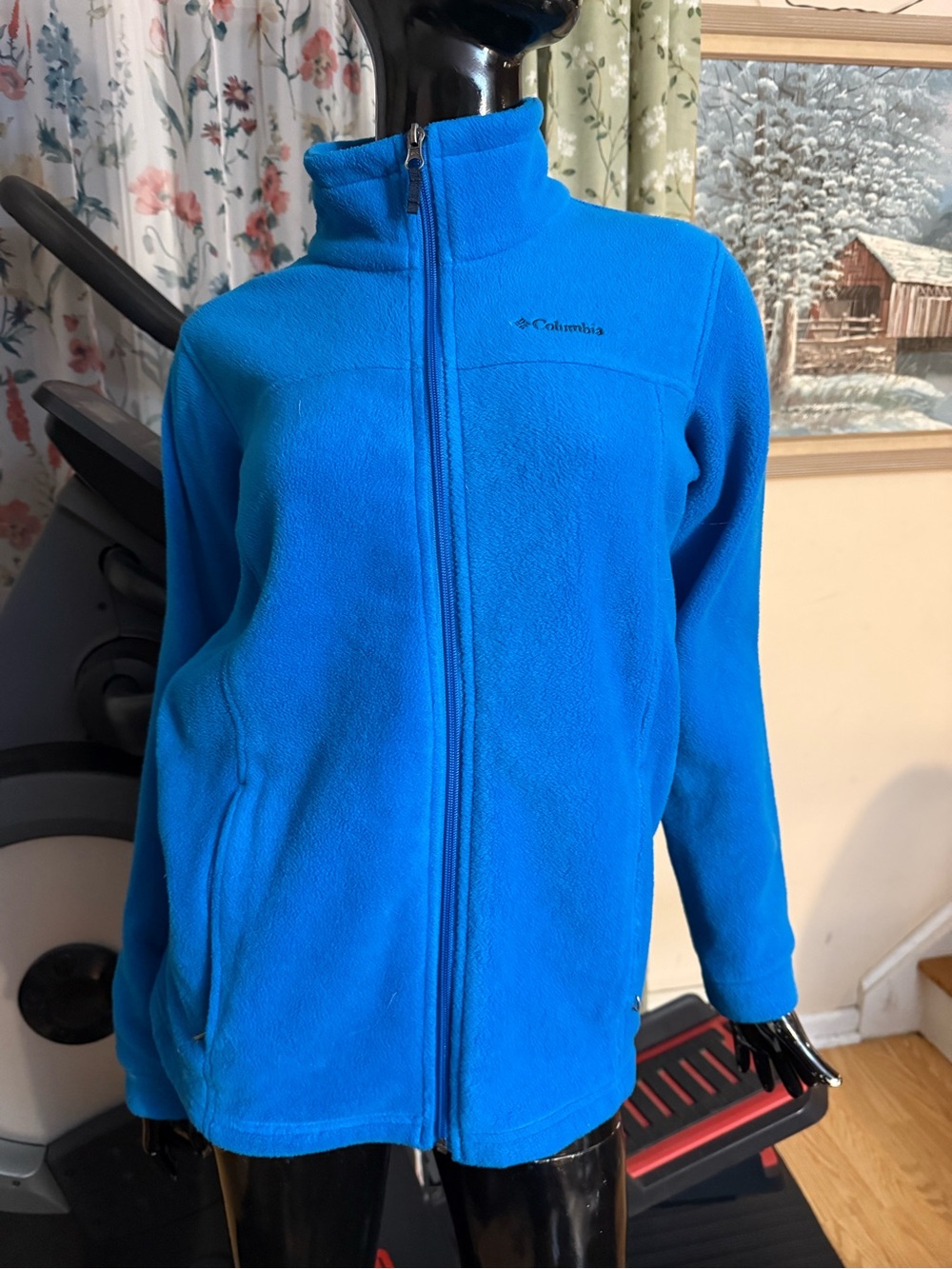 Columbia Women's Bright Blue Full-Zip Fleece Jacket